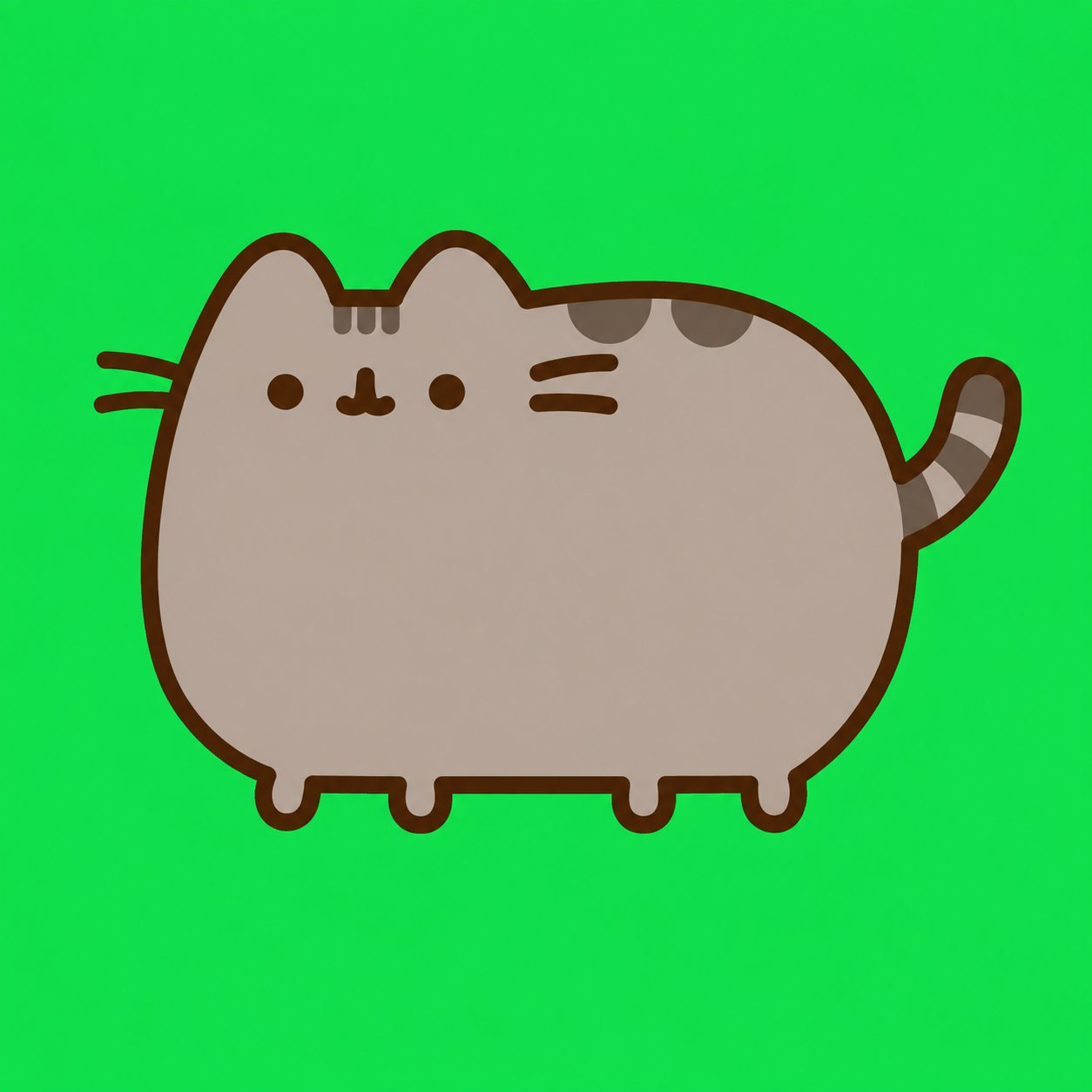 PUSHEEN the coin cat mascot